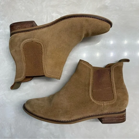Tan Suede Chelsea Ankle Boots | TOMS 6.5 - Picture 6 of 11